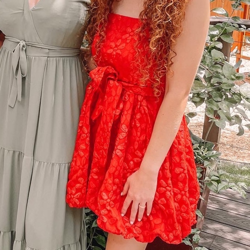 Red dress